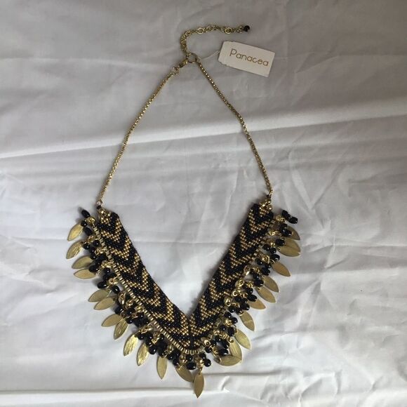 Panacea Beaded Fringe Necklace (G2) - Picture 4 of 6